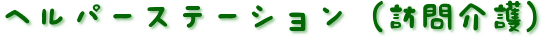 ヘルパーステーション（訪問介護）